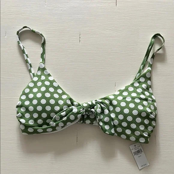 Green Polka Dot Bikini Set - Picture 4 of 11